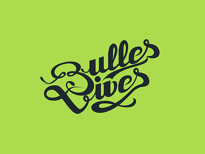 Bulles Vives branding herbalists shop identity lettering logo type