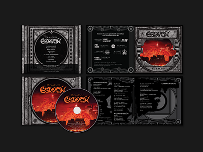 Eslavón (Extreme Metal Band) band cd artwork extreme metal identity illustration