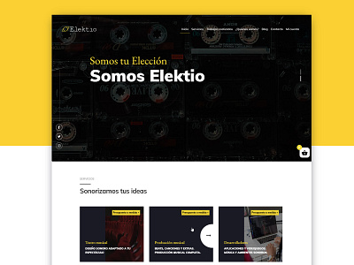 Sound studio web design