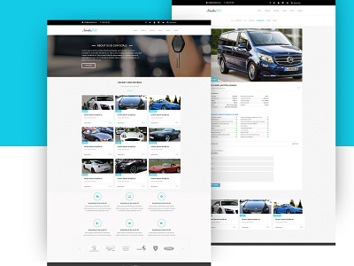 Luxury car rental Web Design