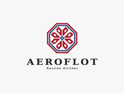 Aeroflot airline airplane identity logo russian