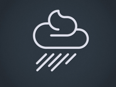 Schietwetter Icon cloud icon minimal rain shitty simple weather