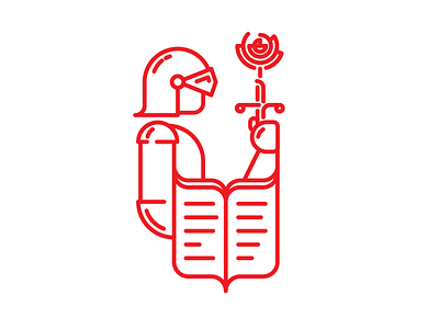 Sant Jordi 2015 book illustration minimal rose sant jordi vector