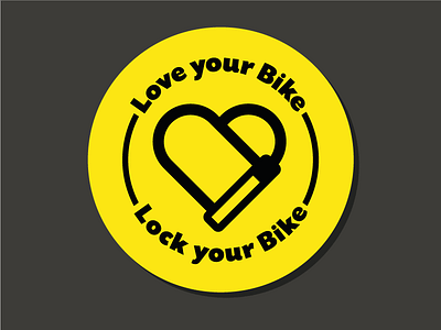 Bike Lock Sticker