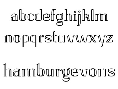 First font font typography