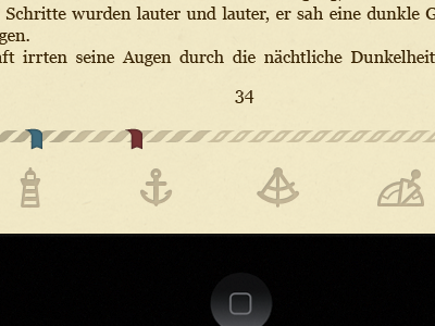 20.000 Leagues iPad app – menu