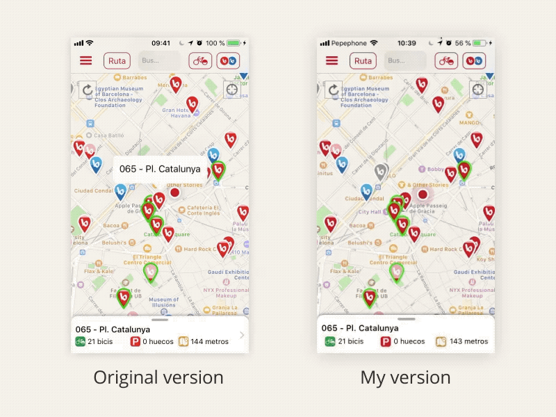 That's not how cards work vol 2 bicing bikeshare card flinto prototype ui ux