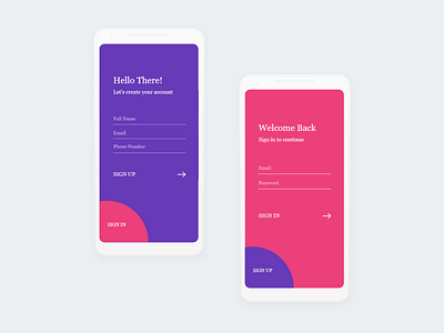 Sign Up Daily UI Challenge 001