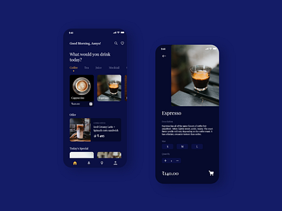 Food and Beverage app @design @ui @uidesign