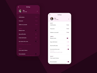 Daily UI 007 Settings