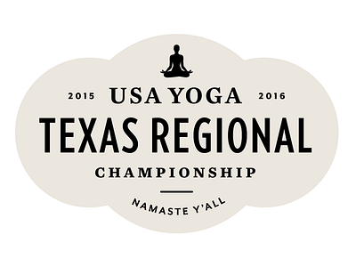 Texas Yoga Championship crest lotus mercury mr. eaves neutral posture verlag yoga
