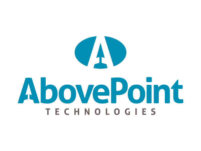 AbovePoint Logo arrow blue sans technology