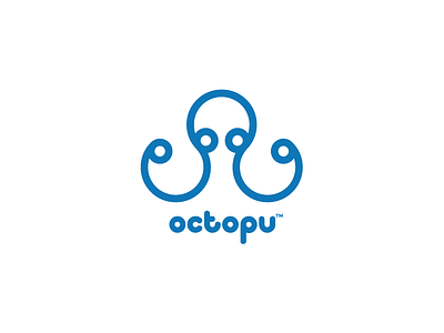 Octopu animal logo octopus quirky rounded