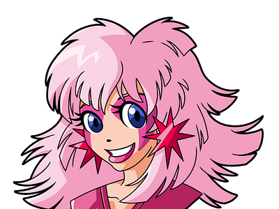 Jem anime cartoon greatmik icon illustration jem jemandtheholograms magicalgirl manga mattel