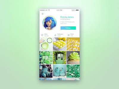 Social Media App - Daily UI Challenge 6 app instagram ui 100day ui challenge uidesign