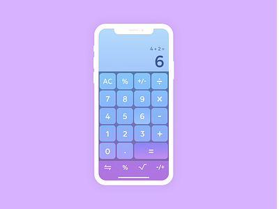 Calculator - Daily UI - Day 4