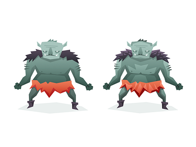Orc Style Tests 2d fantasy monster orc vector