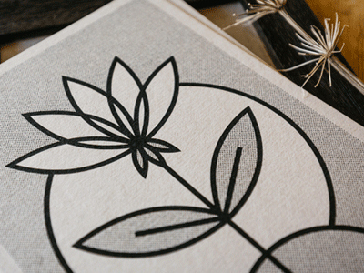 Moonflower etsy flower icon leaves lineart monoweight moon nature plant print