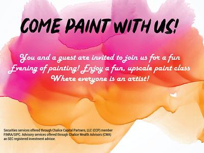 Invitation Card for a Painting event artist beautiful card design graphic design invitation photoshop professional simple