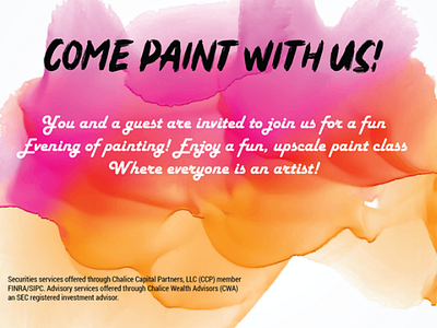 Invitation Card for a Painting event