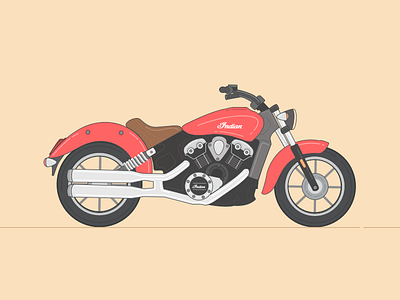 Indian scout illustration