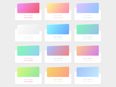 Free Gradients Sketch file with color code
