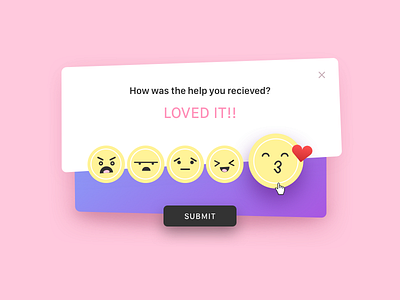 Rating box clean concept emoji feedback modal modalbox pestel popup rating smiley