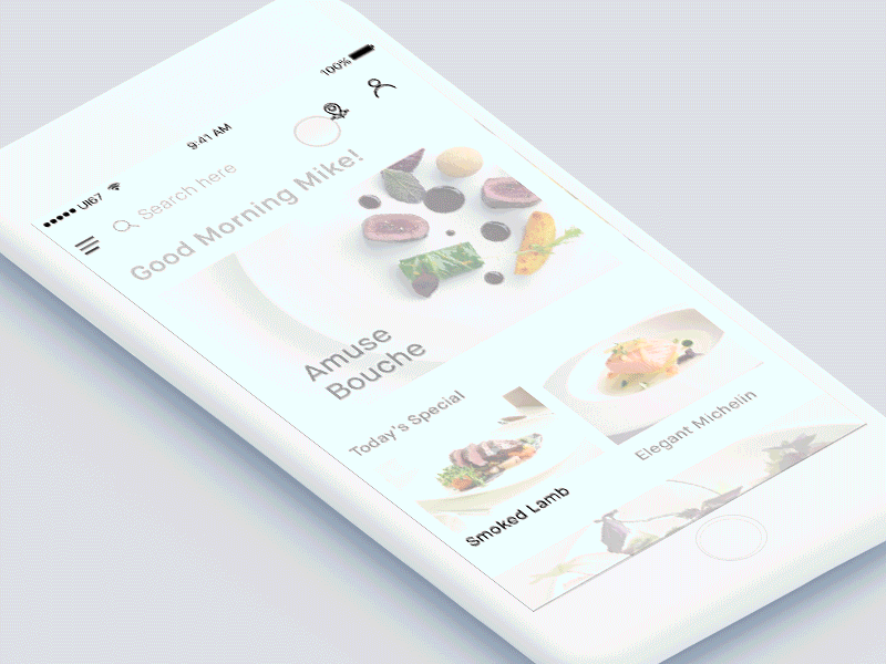 Animation for Food Delivery app