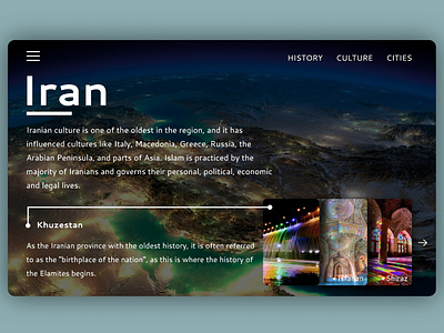 Iran landing page