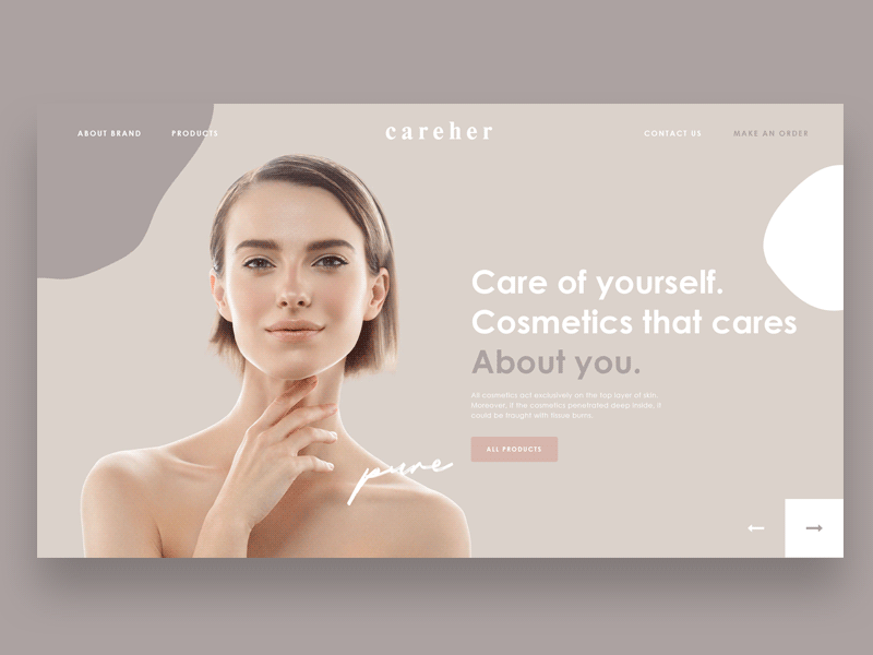 Concept store Careher brand design minimalism ui web webdesign website webstore