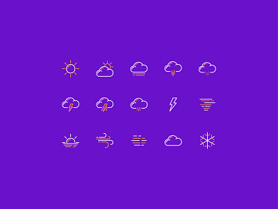 Weather Icon app design icon icon ui illustration logo ui