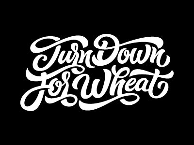 logo Turn Down For Wheat Ocean City surf beer by kirillrichert on Dribbble