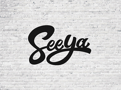 logo SeeYа USA calligraphy design font hand handlettering lettering logo logotype sign tags