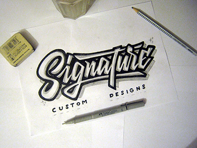 Sketch 1,logo "Signature" Custom Designs EUR calligraphy design font hand handlettering lettering logo logotype sign tags