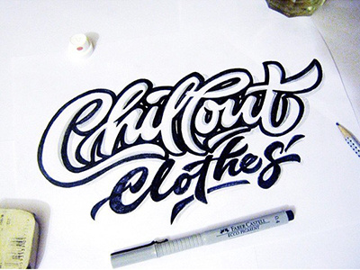 sketch 2 , print / logo Chillоut Clothes, hip-hop brand eur