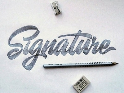 sketch , new Logo "Signature" art design font hand lettering logo logotype print type