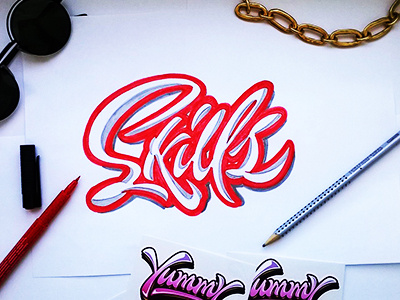 sketch/print Skills art design font hand lettering logo logotype print type