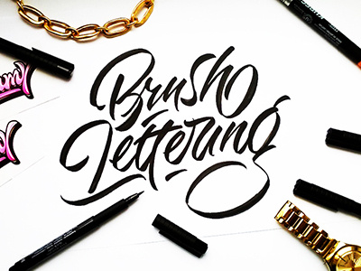 Brush Lettering art design font hand lettering logo logotype print type