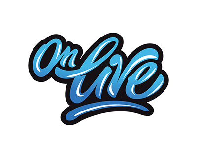 quick logo ,new project "On live" for #designprosmotr art hand lettering logo print sketch type