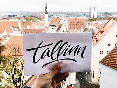 hey sketch Tallinn art hand lettering logo print sketch type