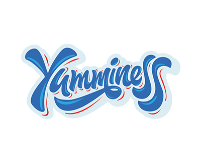 hey!Logo "Yumminess" for food company) art hand lettering logo print sketch type