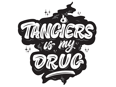 print "Tangiers is my drug" 👀 for @smokespot_spb ⚡ art hand lettering logo print sketch type