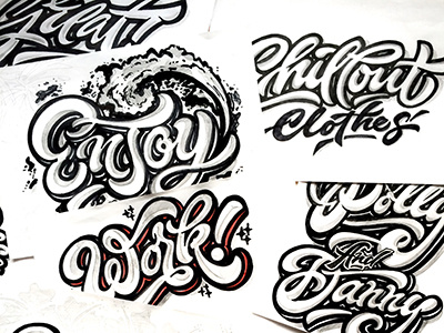 Sketches from 2013-14 years✍ art hand lettering logo print sketch type