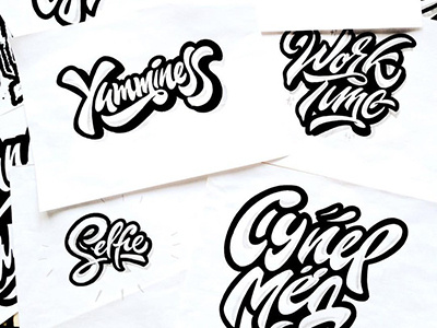 Part 3. Sketches from 2015🙌🏻 art hand lettering logo print sketch type