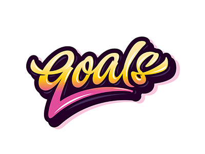 HEY!,vector🌌 "Goals"🌌 Yep! art hand lettering logo print sketch type