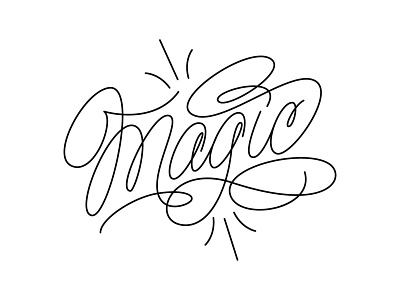 my lettering "Magic"