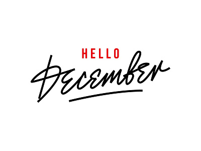 my lettering "December" art branding brush calligraphy custom design hand handlettering illustration lettering logo logotype sign sketch tags type typography