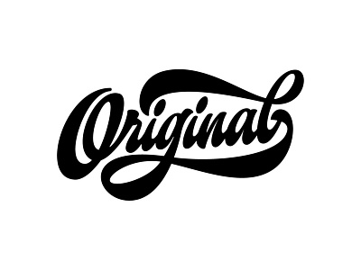 my lettering "Original" calligraphy design font hand handlettering illustration lettering logo logotype sign vector