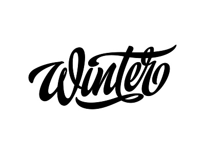 my lettering "Winter" branding calligraphy design hand handlettering illustration lettering logo logotype print sketch type typography vector