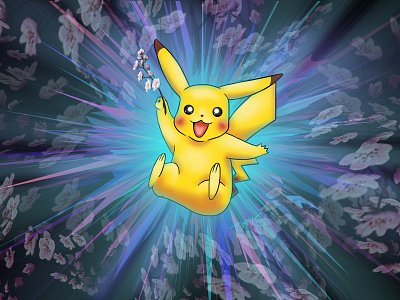 Pikachu with congratulations!